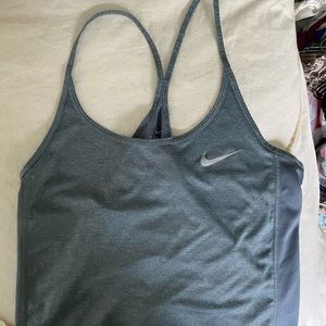 Gray Nike workout tank